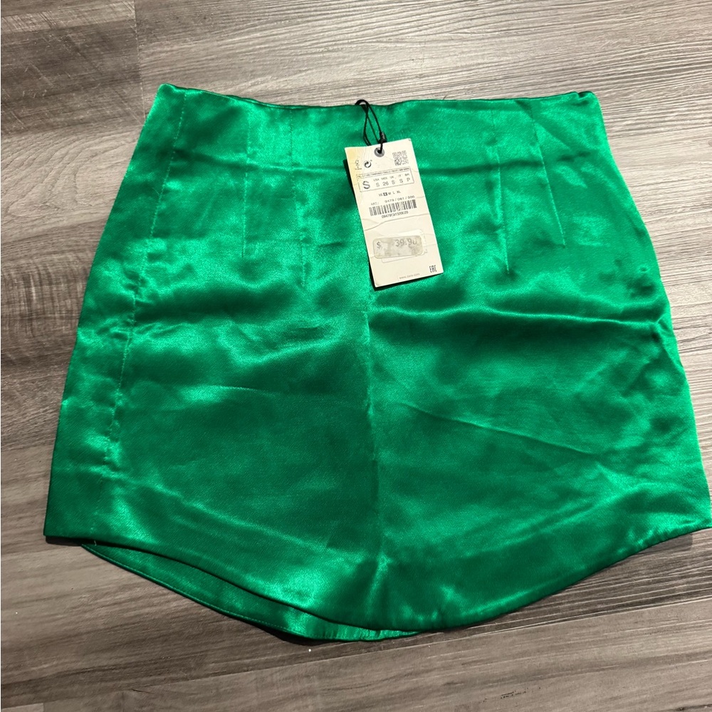 Zara Satin Mini Skirt